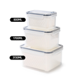thumbnail image 4 of Caja de almacenamiento de grado alimenticio Caja de conservación de alimentos frescos Fiambrera de plástico para microondas Caja sellada Fiambrera portátil con partición Almacenamiento de frutas, 4 of 5