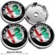 thumbnail image 2 of 4 Pack Silver 60mm/2.36inch fit Alfa Romeo Wheel Center Hub Caps,Hubcaps Logo Covers for (fit Silver Alfa Romeo Center Caps) (U/D), 2 of 5