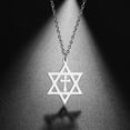 thumbnail image 3 of Star of David Necklace for Women Hexagram Pendant Necklace Amulet Symbo Jewish Israel Religious David Jewelry Gift Women, 3 of 12