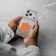 thumbnail image 5 of Clemson Tigers Linen Logo iPhone Glitter Case, 5 of 6