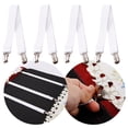 thumbnail image 3 of Farfi 2Pcs Adjustable Elastic Bed Sheet Clips Anti-slip Multipurpose Sofa Cushion Mattress Cover Bed Sheet Straps for Bedroom (Pink), 3 of 13