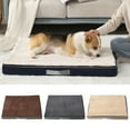thumbnail image 1 of Waroomhouse Dog Bed Bite-resistant Detachable Cover Anti-slip Bottom Dog Sleeping Bed for Living Room, 1 of 8