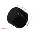 thumbnail image 2 of SKISUNO 2Pcs Npt Fitting Adapter Aluminum Alloy Oil Drain Plug for Car Engine Use Black, 2 of 8