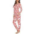 thumbnail image 2 of FOR U DESIGNS Carrot Pig Pajamas Sets for Women Long Sleeve Pants and Tops 2 Piece Size 6XL Lightweight Pjs for Women Set with Pockets Women Sleepwear Nightwear, 2 of 6