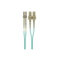 thumbnail image 3 of Belkin 5M Fiber Optic Cable: 10Gb Aqua Multimode LC/SC Duplex, 50/125 OM3 - Patch cable - LC multi-mode (M) to SC multi-mode (M) - 5 m - fiber optic - duplex - 50 / 125 micron - aqua, 3 of 6