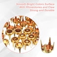 thumbnail image 2 of Uxcell 80Pcs Rhinestone Studs 0.2"x0.24" Cobre para Manualidades Oro Amarillo, 2 of 7