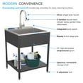 thumbnail image 5 of Transolid Trs_Ews-2422S Contemporary Laundry Washstand 24" Free Standing Single Basin, 5 of 7
