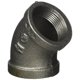 thumbnail image 1 of Acoplamiento de manguera LDR 310 E45-114, 45°, negro, 32 mm, 1 of 1