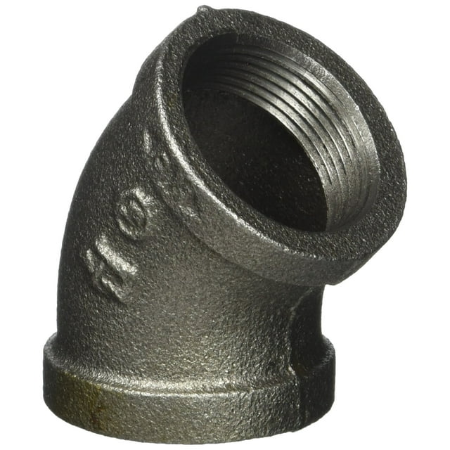 Acoplamiento de manguera LDR 310 E45-114, 45°, negro, 32 mm