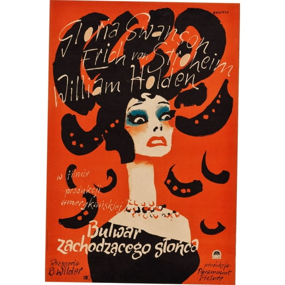 Sunset Boulevard Blvd Polish Movie Poster 11"x17" 11x17