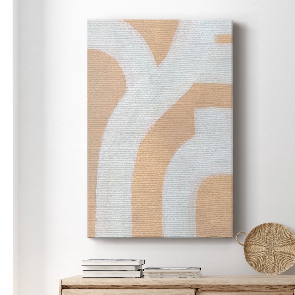 Neutral Winding Paths I Premium Gallery Wrapped Canvas - Ready to Hang