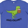 thumbnail image 4 of Inktastic Eggs-cellent Cute Easter T-Rex Dinosaur Youth T-Shirt, 4 of 5
