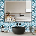 thumbnail image 3 of DEWOO 10 Sheet Thicker Mosaic Peel and Stick Backsplash Tile Removable Self Adhesive Wall Tiles for Bathroom Kitchen Counter (12"×12",Blue), 3 of 13