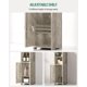 thumbnail image 5 of Gabinete de almacenamiento para baño, gabinete de piso de esquina con puertas y estante ajustable, gabinete estrecho para papel higiénico, organizador de baño para espacios pequeños, 5 of 8