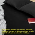 thumbnail image 3 of Kelnaro Soft Breathable Microfiber Twin Fitted Sheet, Deep Pocket, Black, 3 of 5