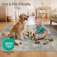 thumbnail image 4 of ODIKA 2'x3' Ultra-Soft Accent Mat, Extra Large Faded Mottled Contemporary Scattered Motifs Neutral None Washable, Bare feet friendly, Easy Care Indoor rug for Bedside, Footrest, 4 of 7