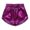 #89Purple, variant on Girls Boys Metallic Shorts Kids Sparkly Dance Outfits Shiny Hot Pants Athletic Shorts