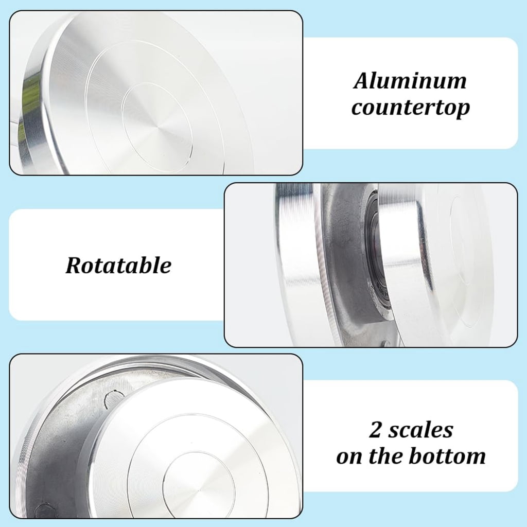 6/8/10/12in Double-Sided Pottery Turnable Wheel Turntable Sculpting Wheel Rotated Turntable Sculpting Pottery Wheel