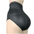 thumbnail image 5 of Taqqpue Women Faux Leather Shorts Plus Size High Waist Stretch Skinny Butt Lift Yoga Biker Shorts Night Club Sexy Hot Pants, 5 of 5