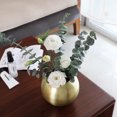 thumbnail image 2 of Florero de acero inoxidable, contenedor de flores de metal, maceta redonda para plantas nórdicas, decoración de mesa para sala de estar de oficina Jumpingount HA001195-01B, 2 of 6