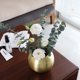 thumbnail image 2 of Florero de acero inoxidable, contenedor de flores de metal, maceta redonda para plantas nórdicas, decoración de mesa para sala de estar de oficina sidaley HA001195-01B, 2 of 6