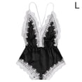 thumbnail image 1 of Lencería sexy Mujer Ropa interior con cuello en V profundo Body de malla de encaje para niña, Negro, L Methold XX000171-10, 1 of 7