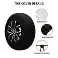 thumbnail image 4 of Gaeub Spider on the Web 14-17in Tire Cover, Spare Tire Cover, for Camper Caravan, Trailer, Car, Truck, SUV, Jeep - 14 inch, 4 of 9