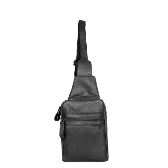 Premium Leather Fanny Sling Bag For Women Men, Waist Pack Crossbody Shoulder Blet Bags Travel - Tan (Orange), Black, Brown - Sishka