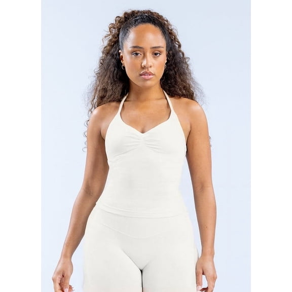 New style neck-wrap sports yoga breathable fitness tight-fitting shaping women's top