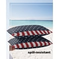 thumbnail image 5 of American Patriotic National Flag Outdoor Pillow Covers Set of 2,Decorative Waterproof Throw Pillow Case,Stars Blue Red and White Stripes Cotton Linen Soft Cozy Cushion Pillowcases, 5 of 7