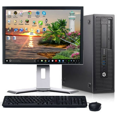 Gr Desktop Ram (Dell Optiplex Desktop Computer Bundle PC Windows 10 Intel Processor 4GB RAM 160GB Hard Drive DVD Wifi with a 17