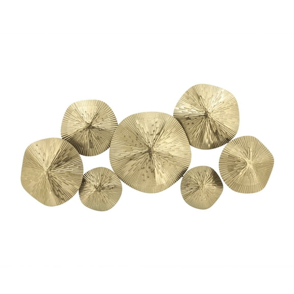 Sagebrook Home Metal, 16" Lily Pads, Gold