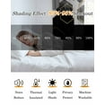 thumbnail image 5 of Black Grey Blackout Curtains 39 Inches Long for Bedroom, Geometric Gold White Hexagon Modern Thermal Insulated Room Darkening Black Out Window Curtain Panels Grommet Drapes for Living Room, 5 of 8