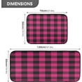 thumbnail image 3 of GZHJMY Buffalo Plaid Anti Fatigue Mats for Kitchen Floor,Set of 2 Non Skid Washable Waterproof Anti Kitchen Floor Mats for Kitchen Office Laundry Room Bathroom (19"x27"+19"x47"), 3 of 7