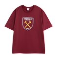 thumbnail image 2 of West Ham United FC  Adult Crest Short-Sleeved Long Pyjama Set, 2 of 8