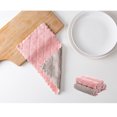 thumbnail image 2 of 2/5/10/20 Pcs Random Color Coral Fleece Absorbent Hand Towel Clean Cloth Sink Wipe Non Stick Oil Cleaning Rags, 2 of 12