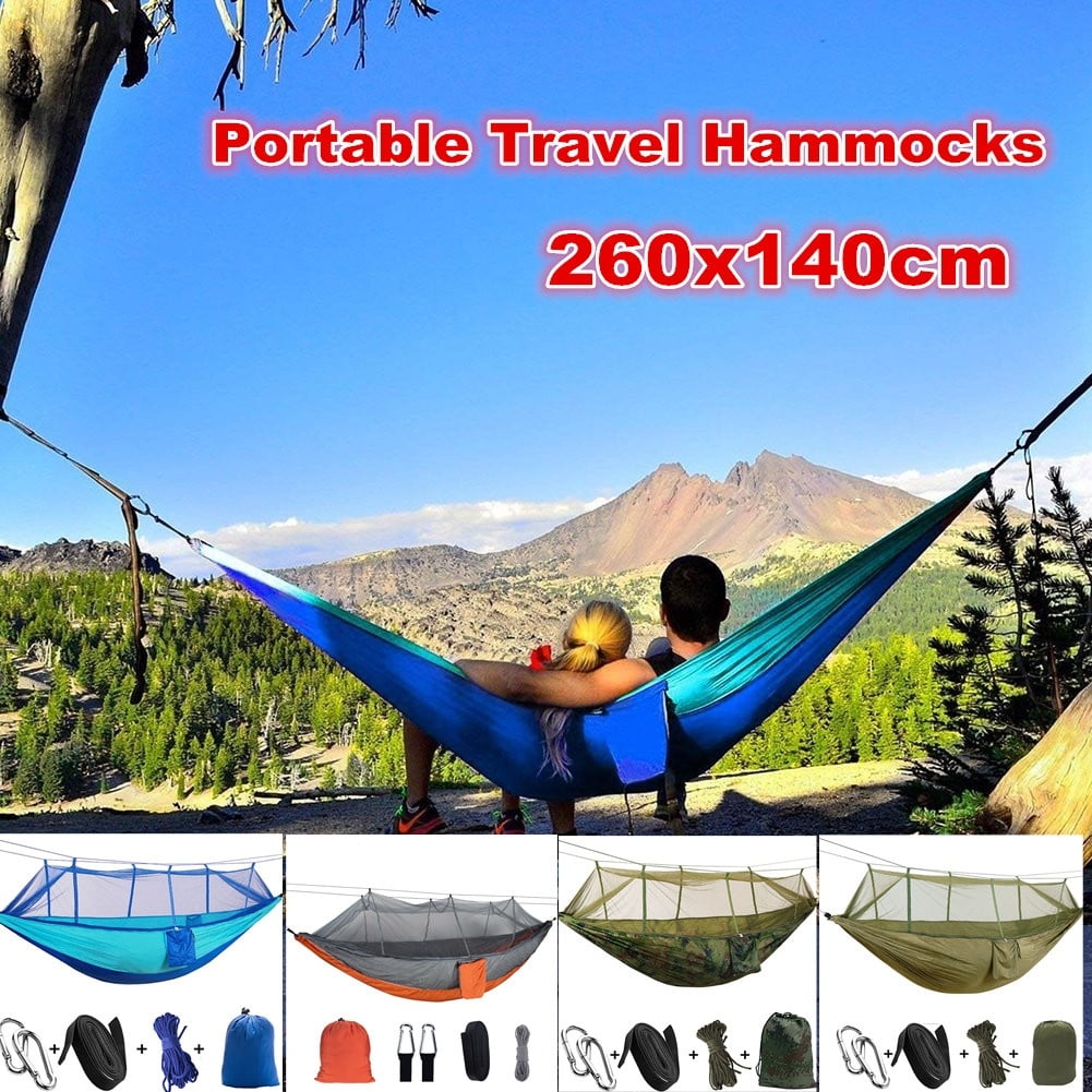 Double Camping Hammock with Mosquito Net BugFree Camping
