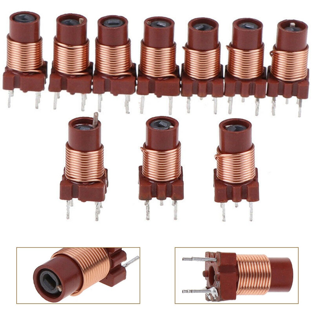 GYZEE Inductance High-Frequency Ferrite Core Inductor Adjustable 10Pcs 12T 0.6Uh-1.7Uh - image 5 of 8