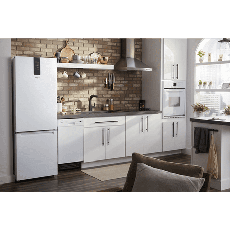 WHIRLPOOL 24-inch Wide Bottom-Freezer Refrigerator - 12.7 cu. ft. WRB533CZJW