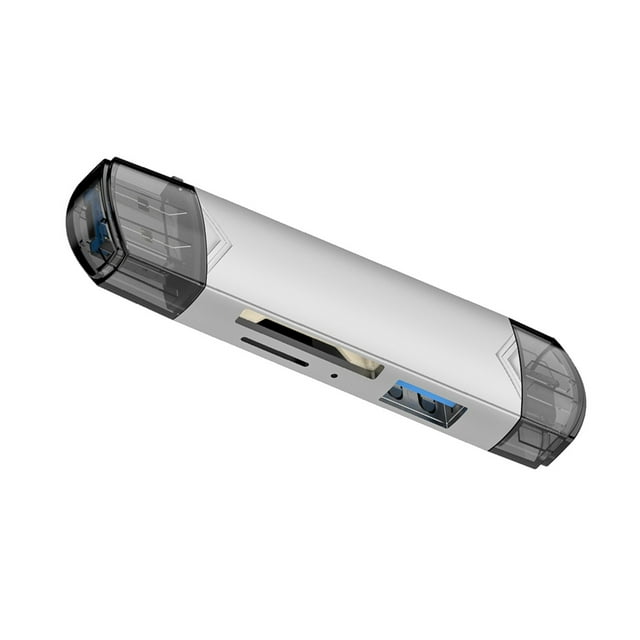 Maytalsory Alloy High-Speed Micro S-D Card Reader For Quick Transfer Speed And Large Capacity Easy To Portable Silver