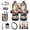 Peony Print, variant on KUIFORTI Floral Turtle Car Seat Covers Wear-Resistant 15 Pack Automotive Rear Front Seat Protector Comfortable Easy to Install Washable Universal Fit Most Vehicles Cars SUV