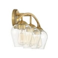 thumbnail image 5 of Trade Winds Hannah 3-Light Bathroom Vanity Light in Natural Brass, 5 of 5
