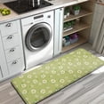 thumbnail image 3 of Lightgreen Daisy Flower White Blooms Pattern Kitchen Rug Mat,Kitchen Runner Rugs Non Skid Washable,Decorative Kitchen Floor Mats for Kitchen,Sink,Laundry,17"x47.2", 3 of 7