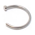 thumbnail image 4 of Nose Ring Piercing Surgical Steel Hoop Stud CZ Bone Screw Retainer 22G 20G 18G, 4 of 30