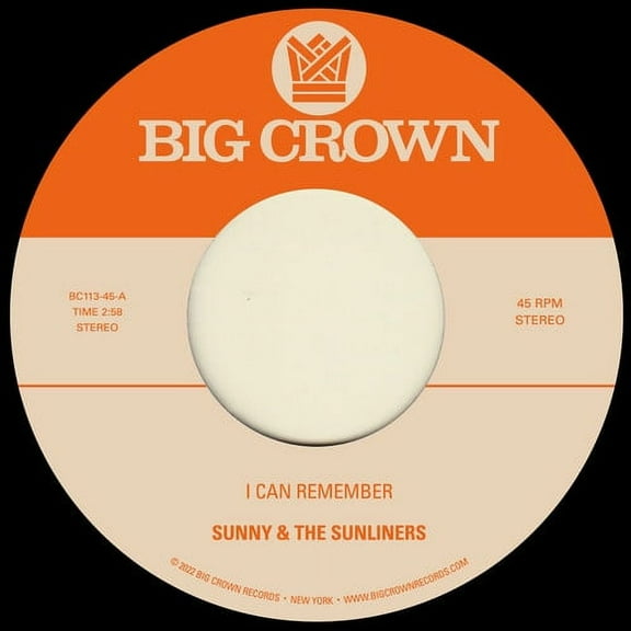 Sunny & the Sunliners - I Can Remember B/w Sitting In The Park - Music & Performance - Vinyl [7-Inch]