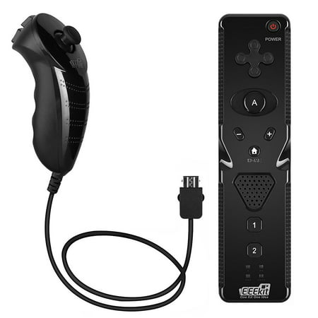 Remote and Nunchuk Controller Combo Set with Strap for Nintendo Wii/Wii U/Wii