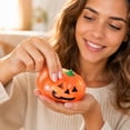 thumbnail image 7 of Twfbrm Halloween Pumpkin Stress Balls, 3" Giant Squashy Pumpkin Stress Relief Sensory Fidget Ball Toy, Soft & Stretchy Slow Rising Squeeze Pumpkin, Jack-O'-Lantern Decompression Toy for Party Favors, 7 of 7