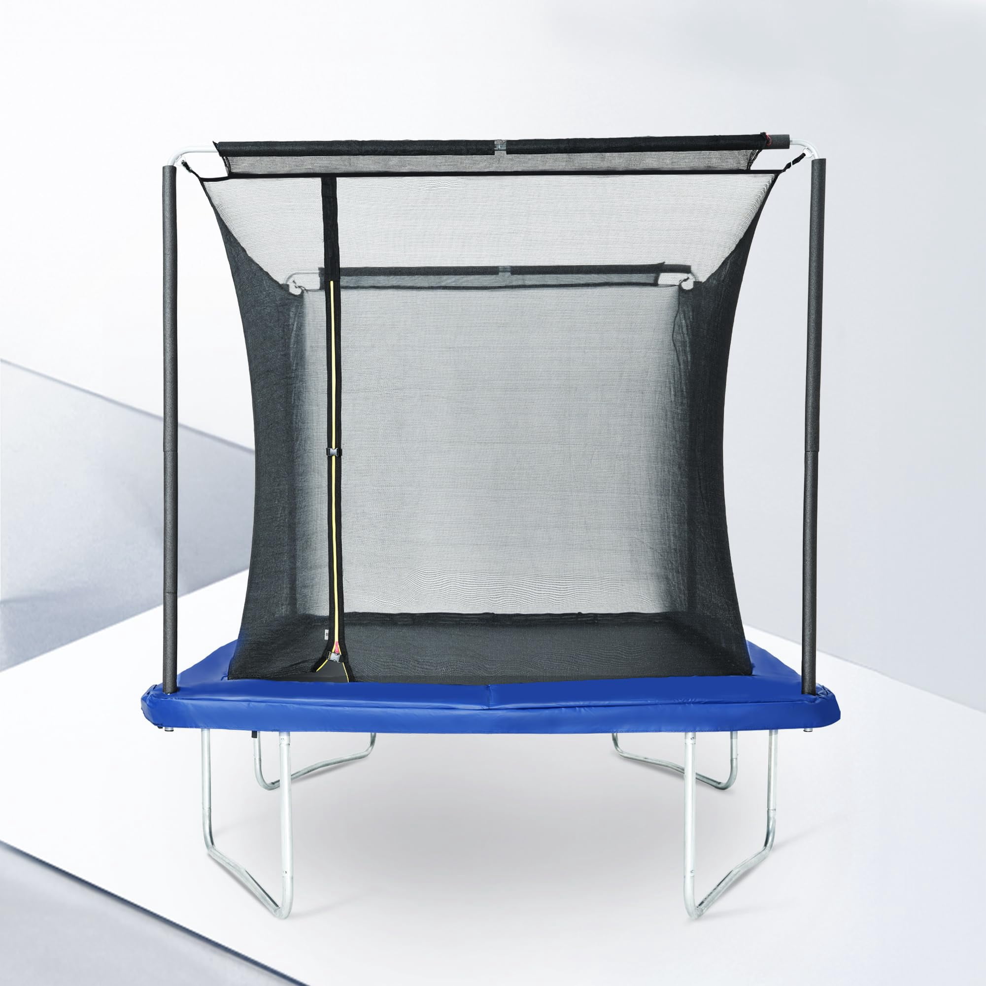 SkyBound 8FT x 12FT Rectangular Trampoline - ASTM Certified Rectangle Trampolines with Enclosure - Gymnastics Rectangular Trampoline for Kids - Max Load 1056 Lbs