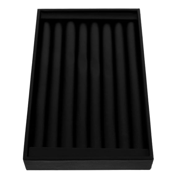 Zehuanyu Ring Earring Organizer Tray PU Leather Jewelry Storage Flannel Jewelry Display Case Jewelry Holder Box For Rings Earrings