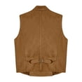 thumbnail image 4 of Ocealan Kids Boys Sleeveless Medieval Waistcoat Double Breasted Pirates Vest Dresscoat Coffee 12, 4 of 5